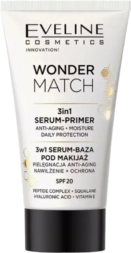 База-сыворотка под макияж 3 в 1 | Wonder match | Eveline Cosmetics