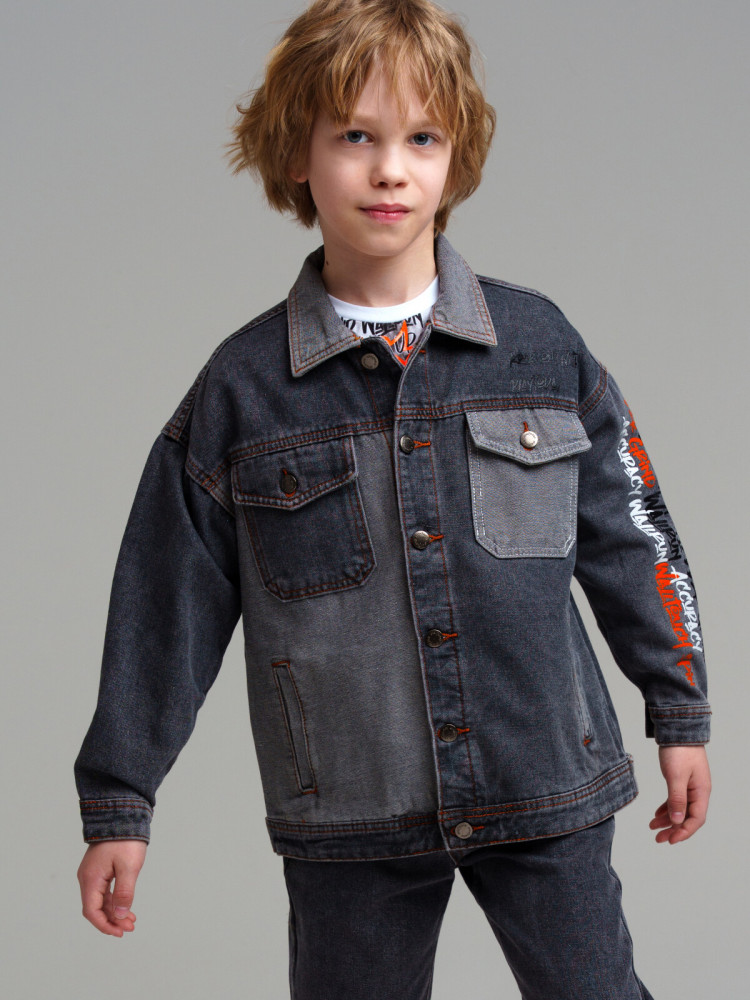 Куртка джинсовая для мальчиков | Parkour | PlayToday