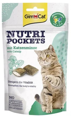 Лакомство для кошек с кошачьей мятой и витаминами | Дентал | Gimcat