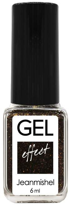 Лак для ногтей с эффектом геля «Gel Effect», оттенок 277 Черный искрящийся | JEANMISHEL