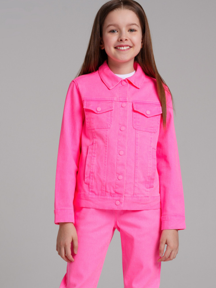 Куртка джинсовая для девочек | Panda band | PlayToday