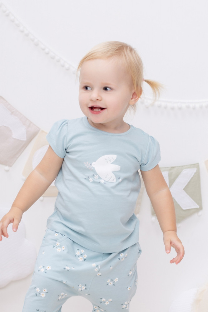 Футболка ясельная для девочек | Crockid