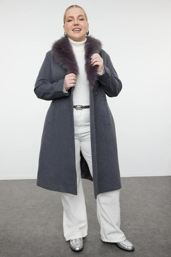 Пальто женское | Trendyol Curve