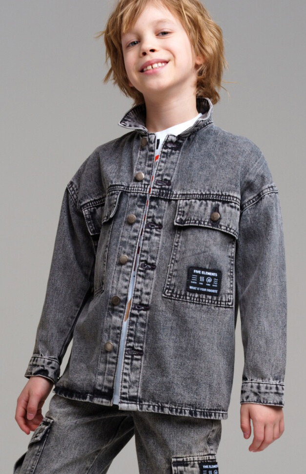 Куртка джинсовая для мальчиков | Five Elements | PlayToday
