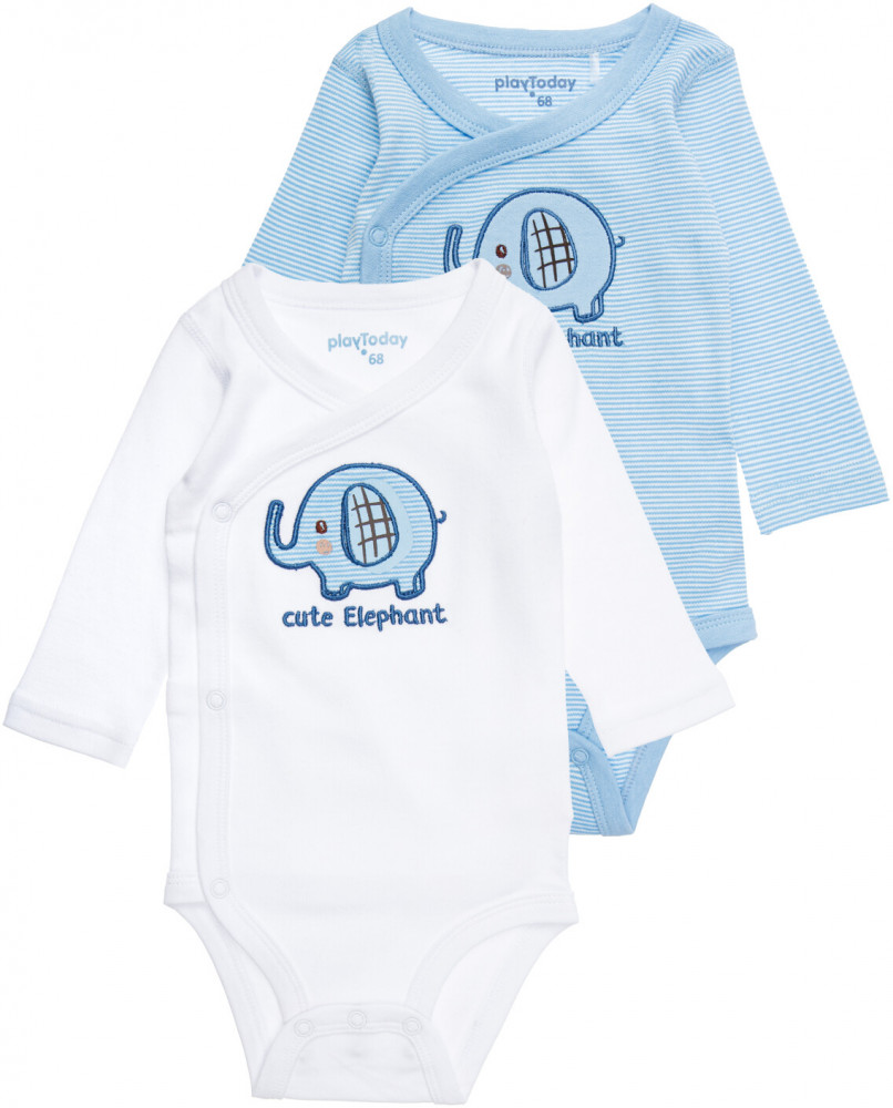 Комплект боди с длинным рукавом для мальчиков | Cute elephants | PlayToday