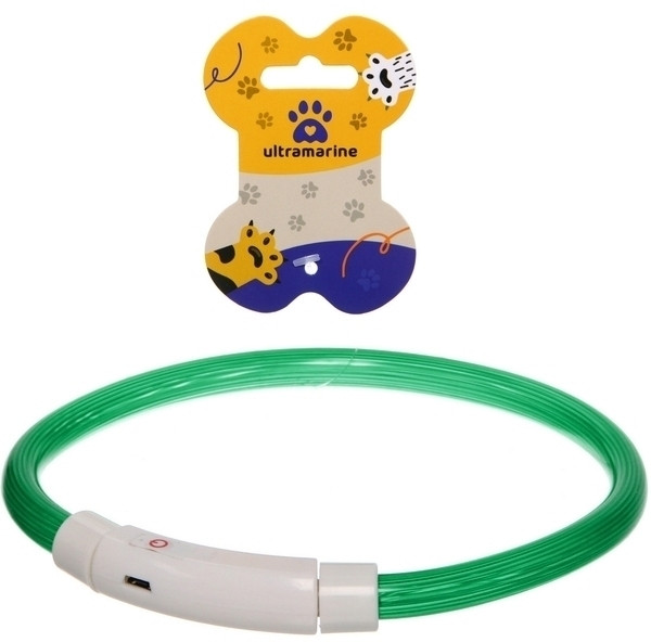 Ошейник для собак неоновый «Защита бро»