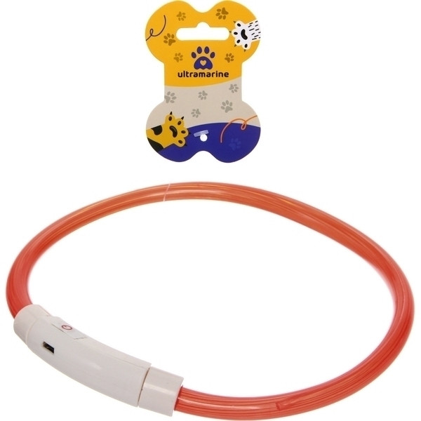 Ошейник для собак неоновый «Защита бро»