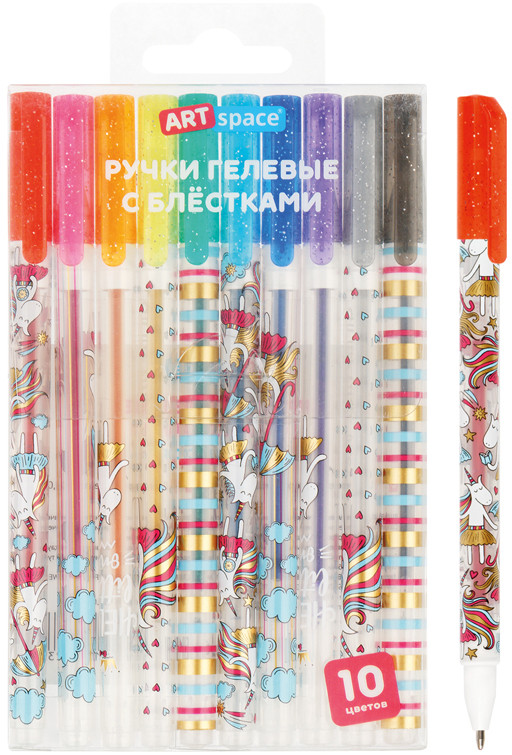 Набор гелевых ручек с блестками «Shiny Unicorn» | ArtSpace
