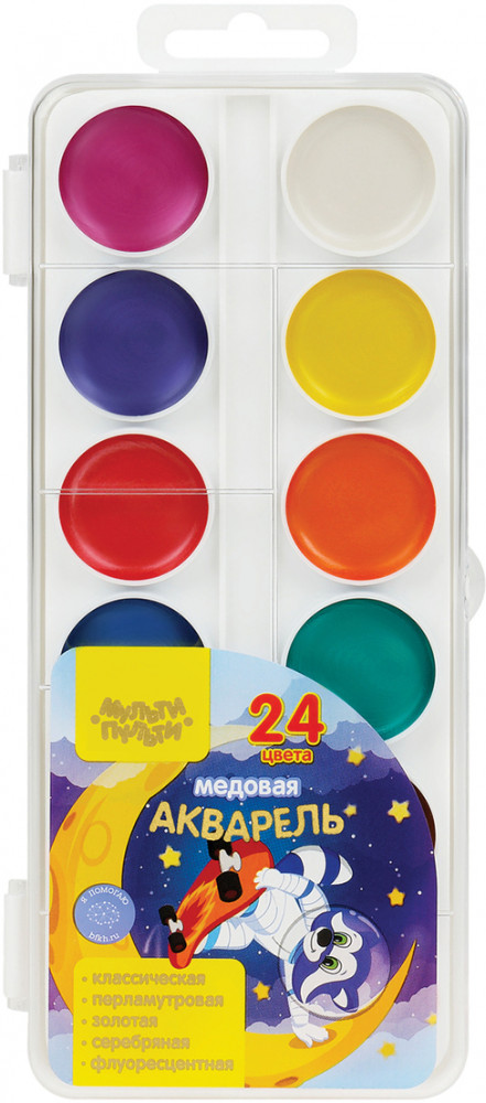 Краски акварельные | Приключения Енота | Мульти-Пульти