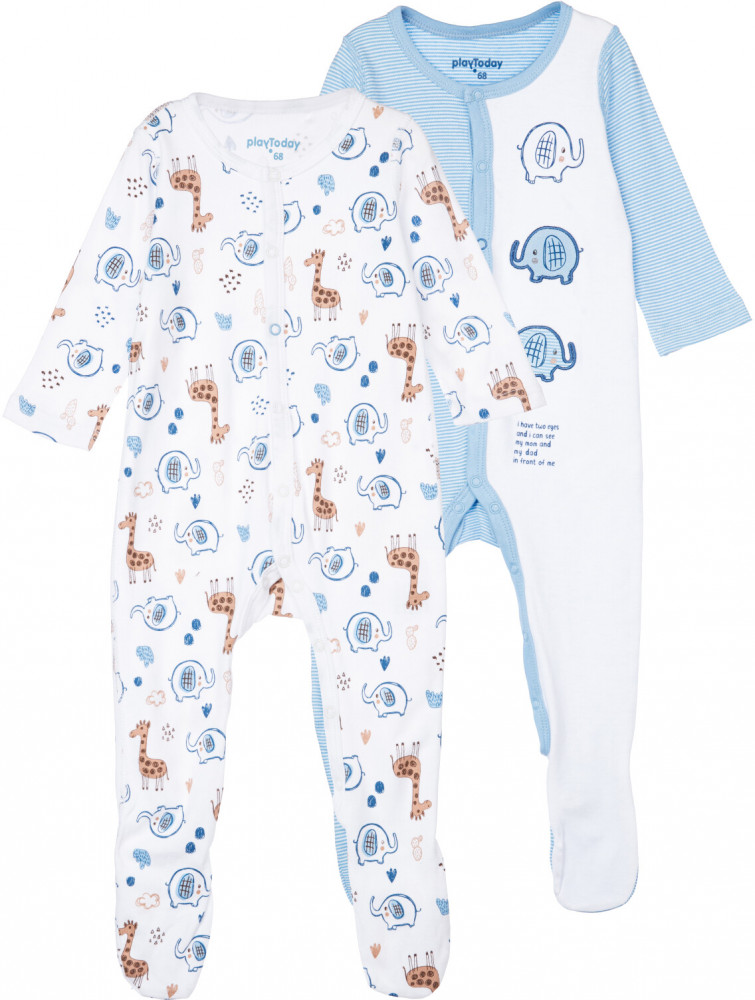 Комплект комбинезонов для мальчиков | Cute elephants | PlayToday
