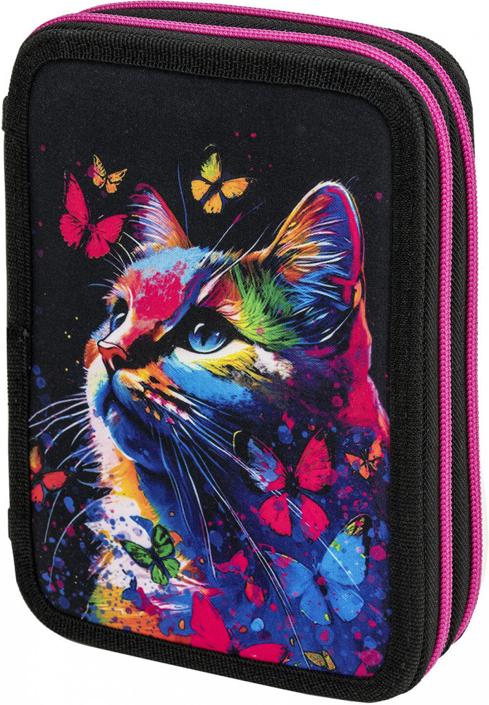 Пенал школьный «Butterfly catcher» | Premium single decker | Brauberg