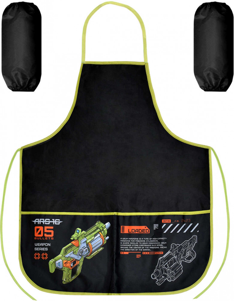 Фартук с нарукавниками для уроков труда и рисования «Бластер» | Оружие | Феникс +