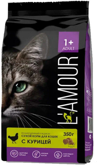 Корм для кошек сухой с курицей | L’AMOUR