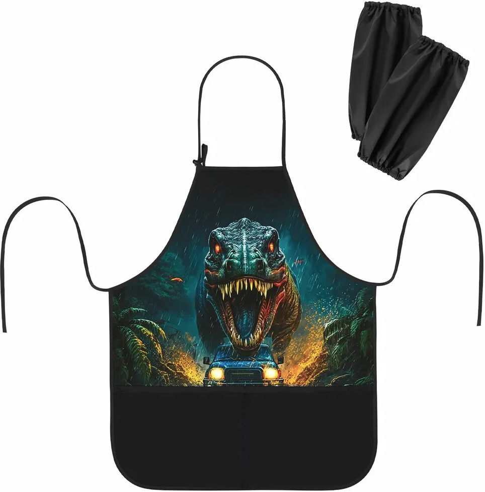 Фартук с нарукавниками «Dino chase» | Kids | Brauberg