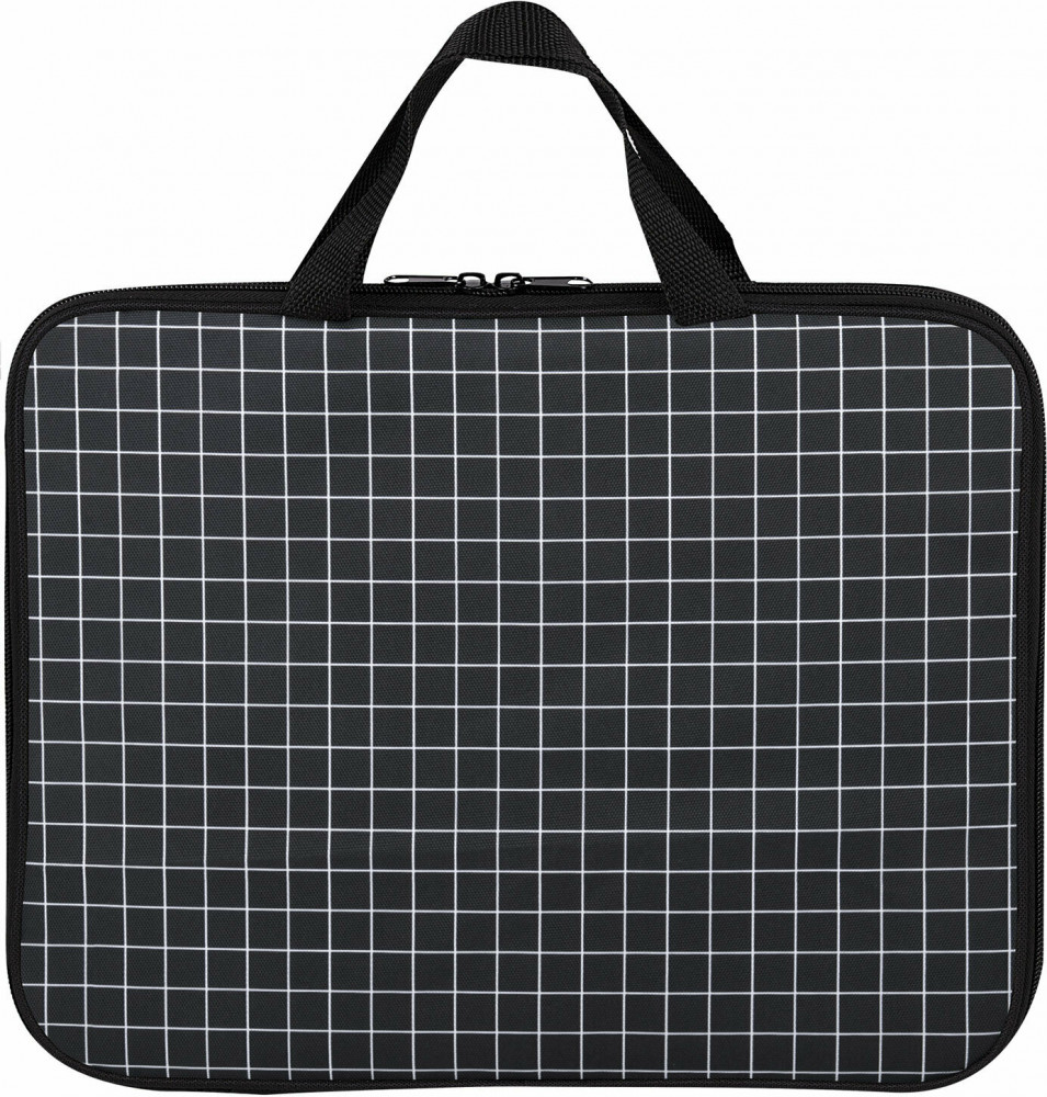 Папка на молнии с ручками «Checkered» | Checkered | Brauberg