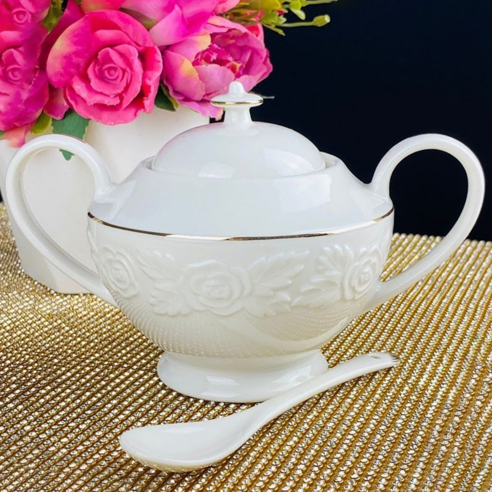 Сахарница с ложкой «Noir» | Lenardi