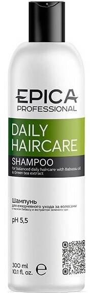 Шампунь для волос с маслом бабассу и экстрактом зеленого чая | Daily Haircare | EPICA Professional