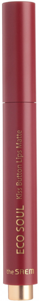 Помада для губ матовая «Kiss Button Lips Matte», тон 03 Mauve Burgundy | The Saem