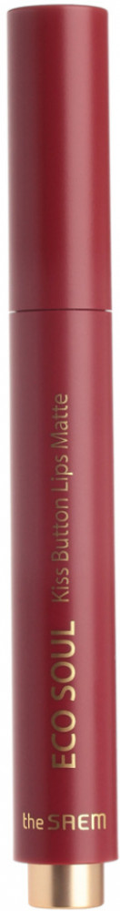 Помада для губ матовая «Kiss Button Lips Matte», тон 04 Fusia Red | The Saem