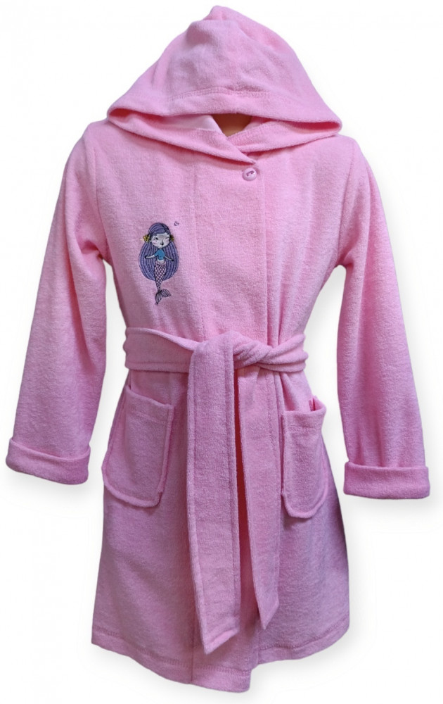 Халат банный махровый для девочек | Takro