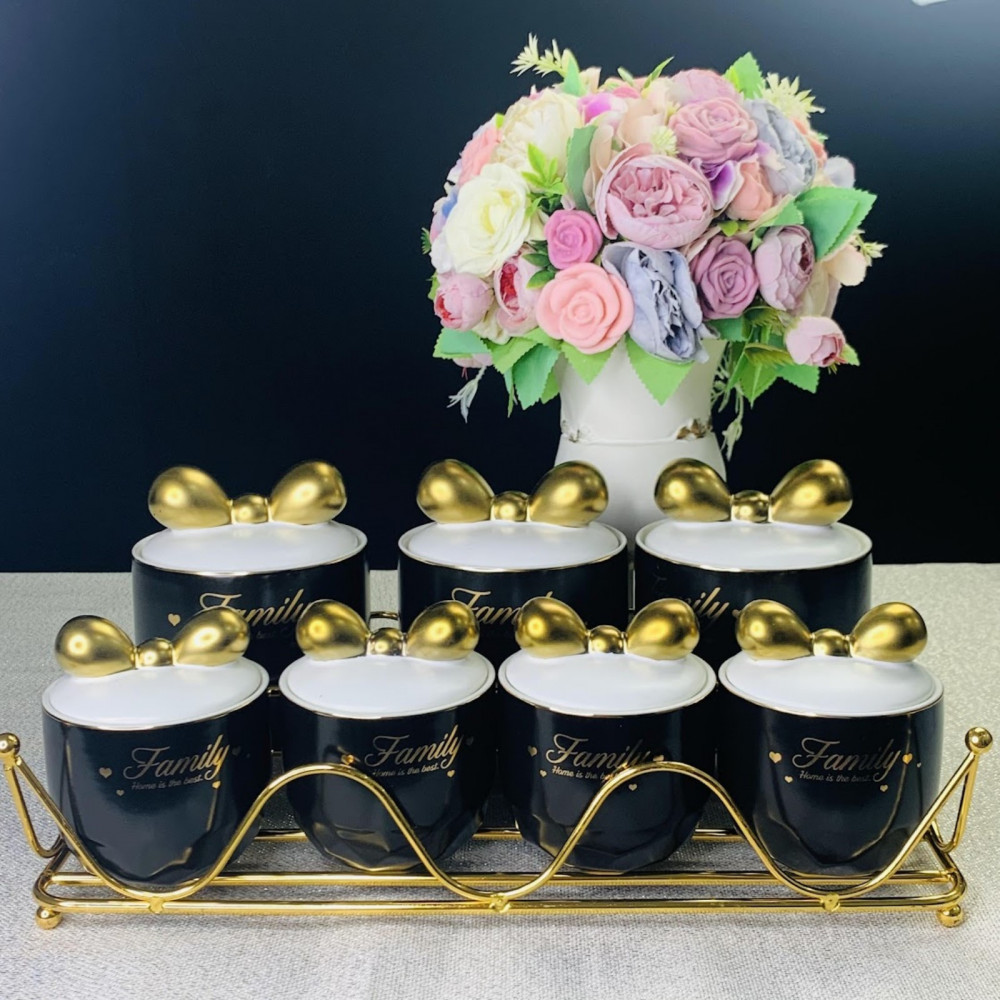 Набор банок на подставке | Lenardi