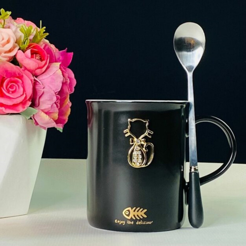 Кружка с ложкой | Lenardi