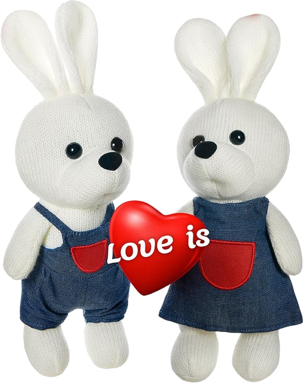 Набор игрушек вязаных «Джинсовый стиль» | Love is | ABtoys