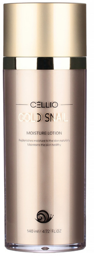Лосьон для лица с коллоидном золотом и муцином улитки «Moisture Lotion» | Gold Snail | Dr. Cellio