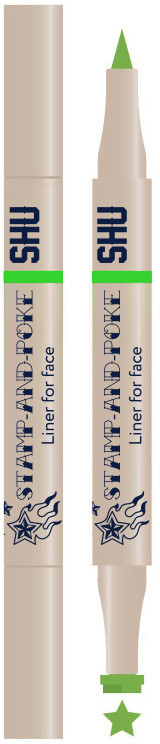 Подводка-маркер для глаз «Stamp-and poke», оттенок № 01 Зеленая звезда | SHU