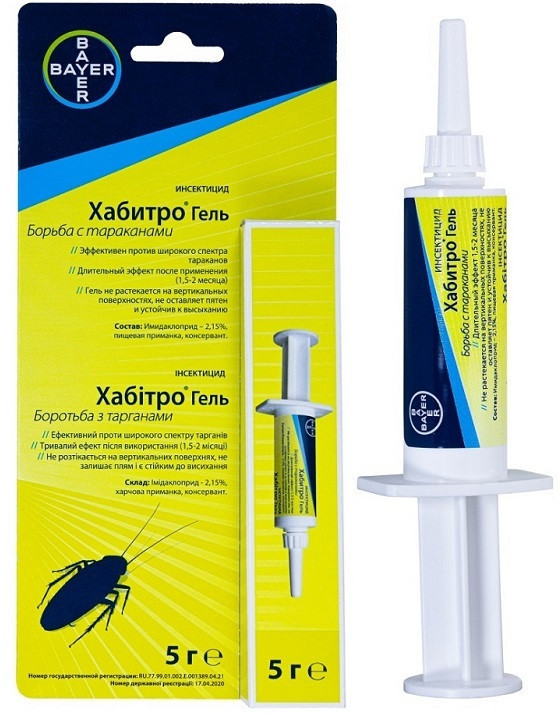 Инсектицидное средство от тараканов «Хабитро Гель» | Bayer