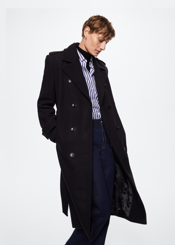 Тренч женский объемный | MANGO