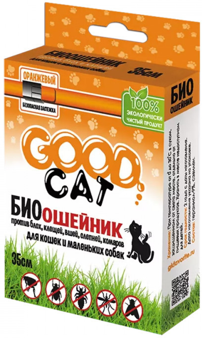 Антипаразитарный БИОошейник для кошек от блох «Good Cat» | Good Dog & Сat