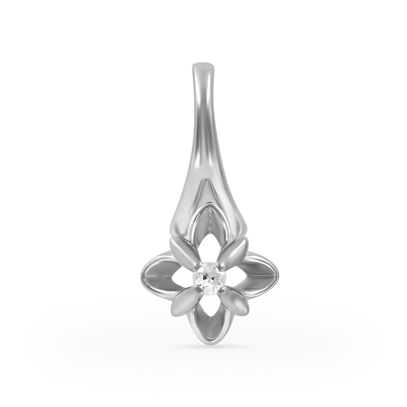 Подвеска с бриллиантом ПБРс-20072 | Алтын