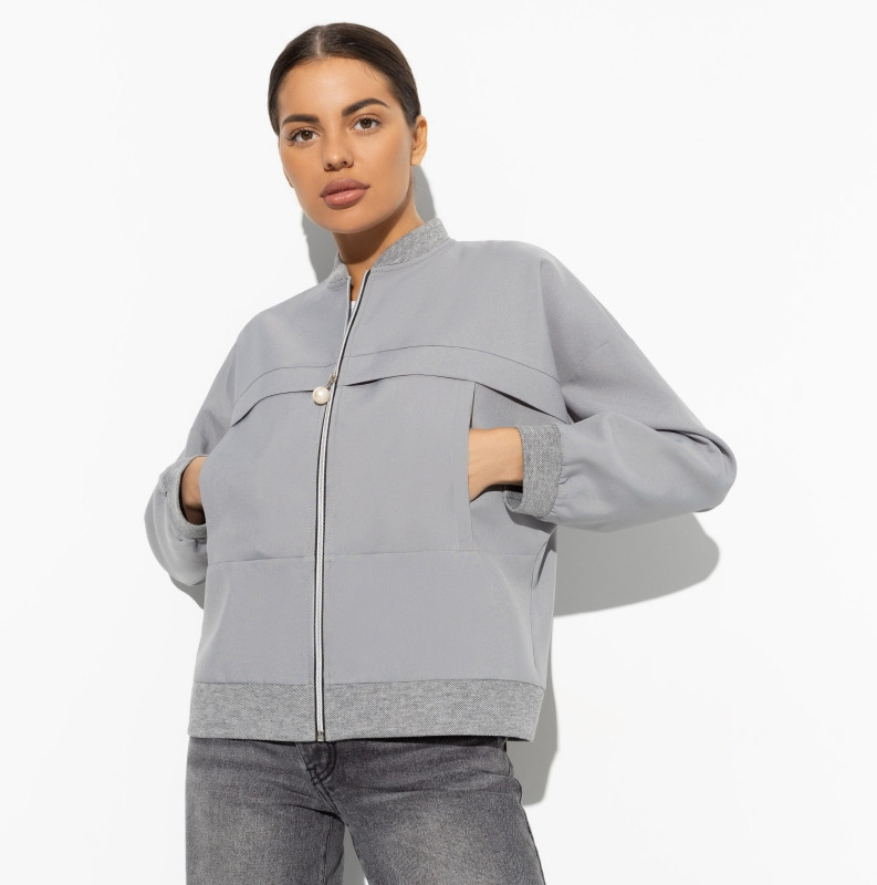 Бомбер женский «Круизные мечты, грэй» | Charutti