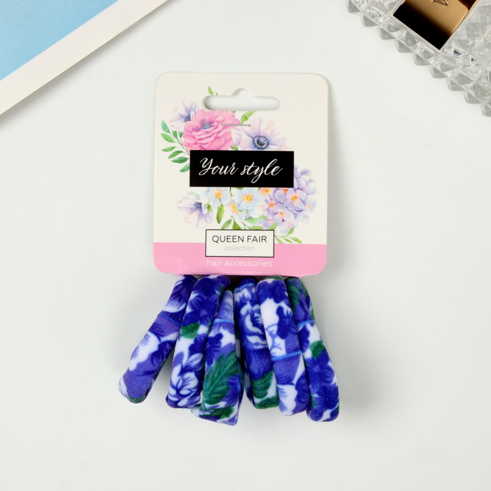 Набор резинок для волос «Цветочный орнамент» | Queen Fair