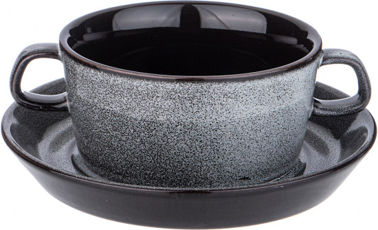 Бульонница с блюдцем «Graphite»
