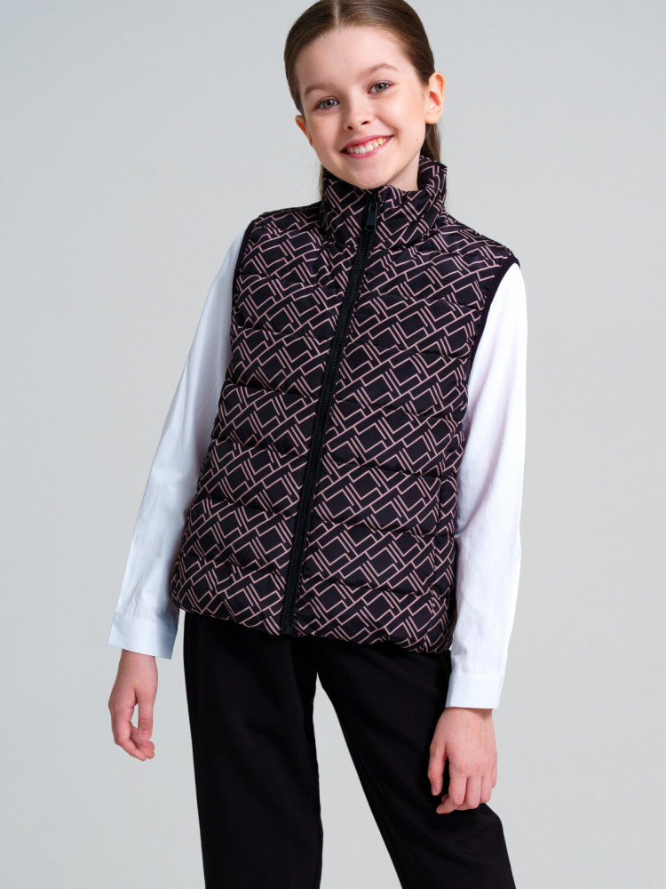 Жилет утеплённый для девочек | School | PlayToday