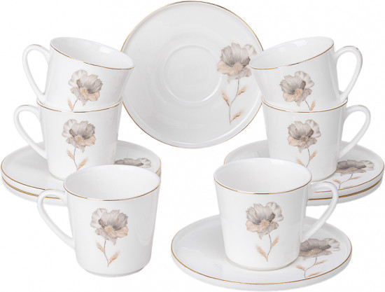 Набор кофейный «Золотой цветок»