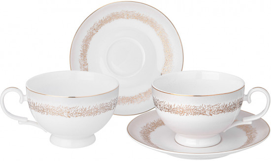 Набор чайных пар «Золотой песок»