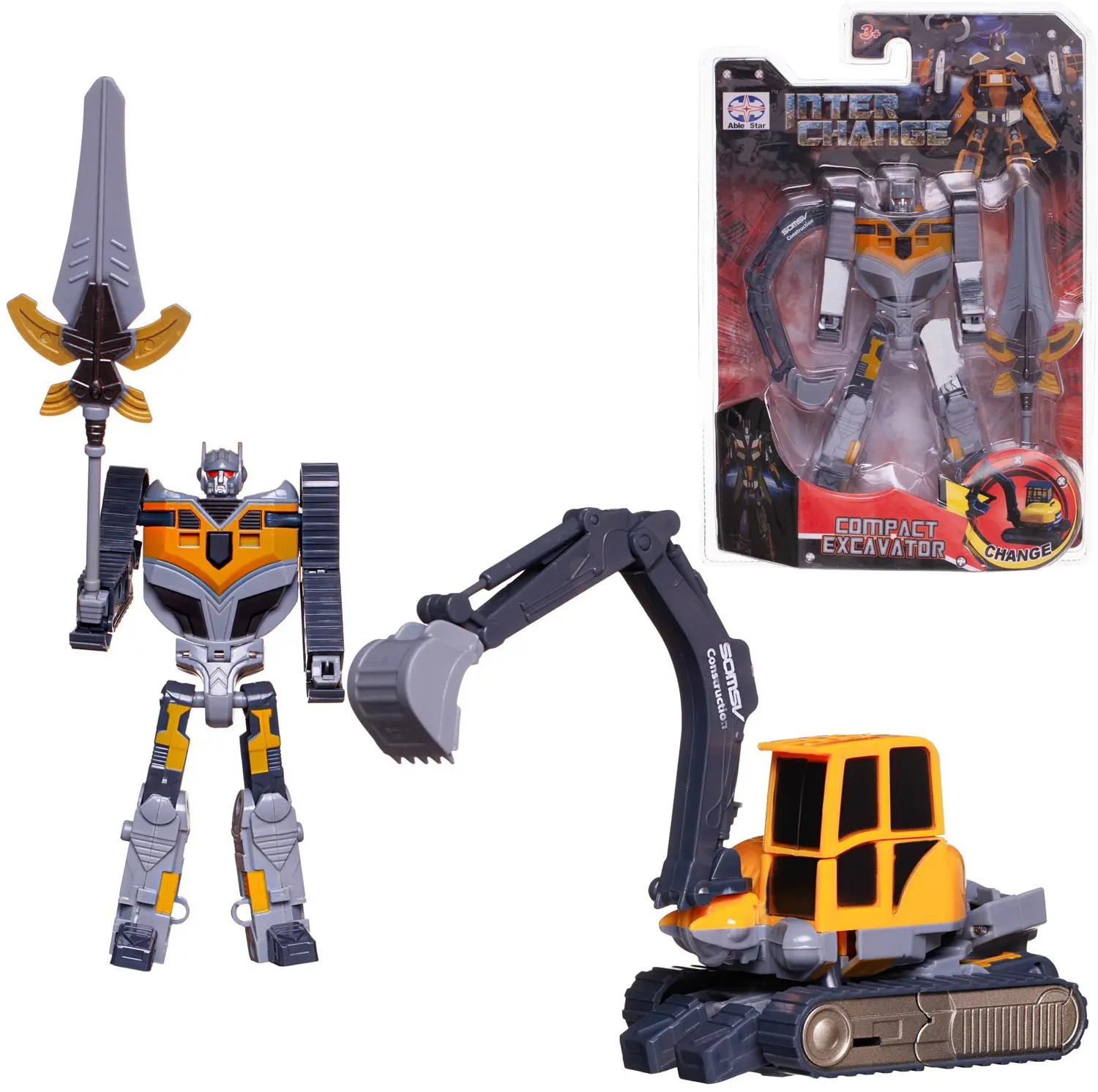 Машина- трансформер «Экскаватор» | Able Star