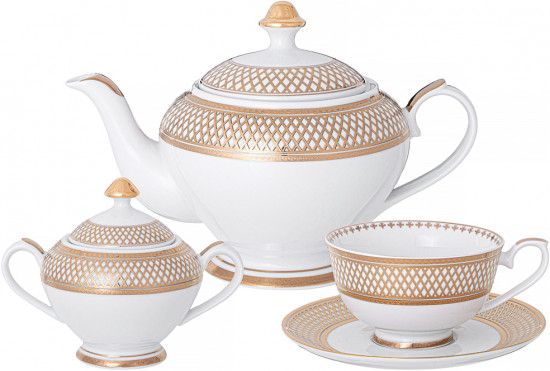 Сервиз чайный «Золотая сетка»