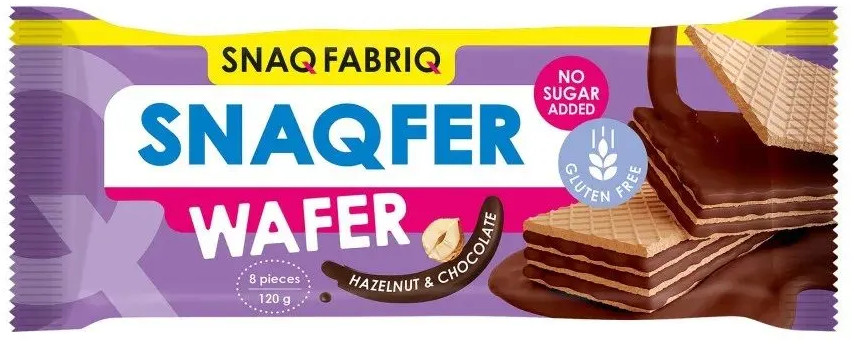 Батончик неглазированный вафельный «Шоколад-фундук» | Snaqfer | Snaq Fabriq