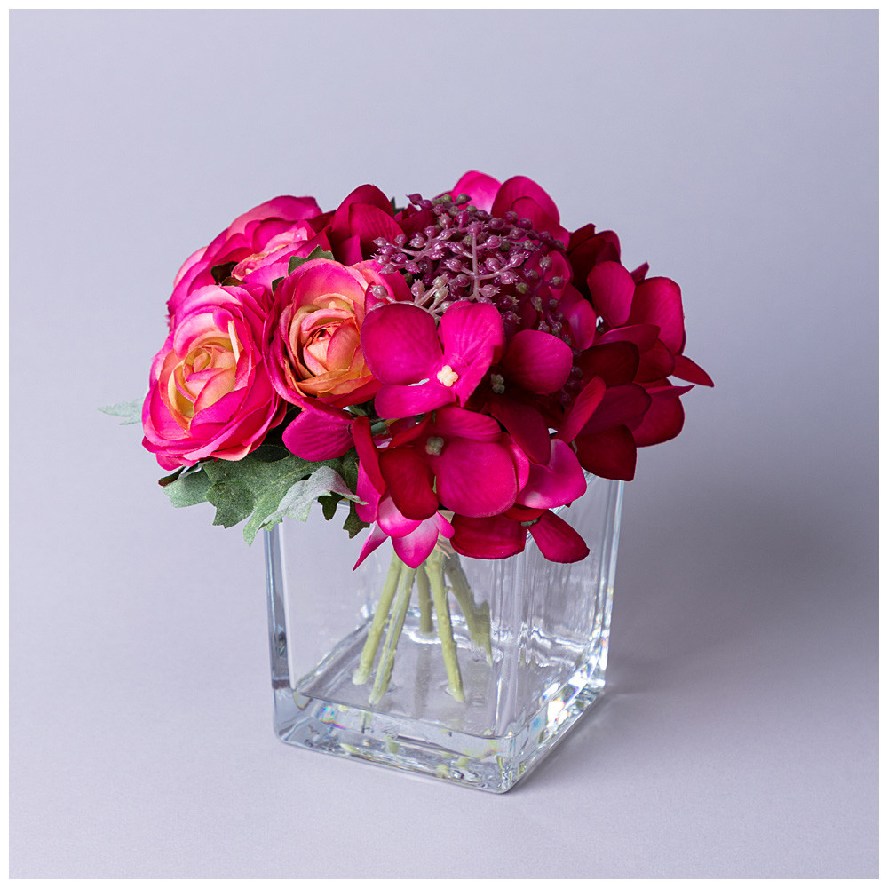 Букет искусственных цветов в вазе | Lefard