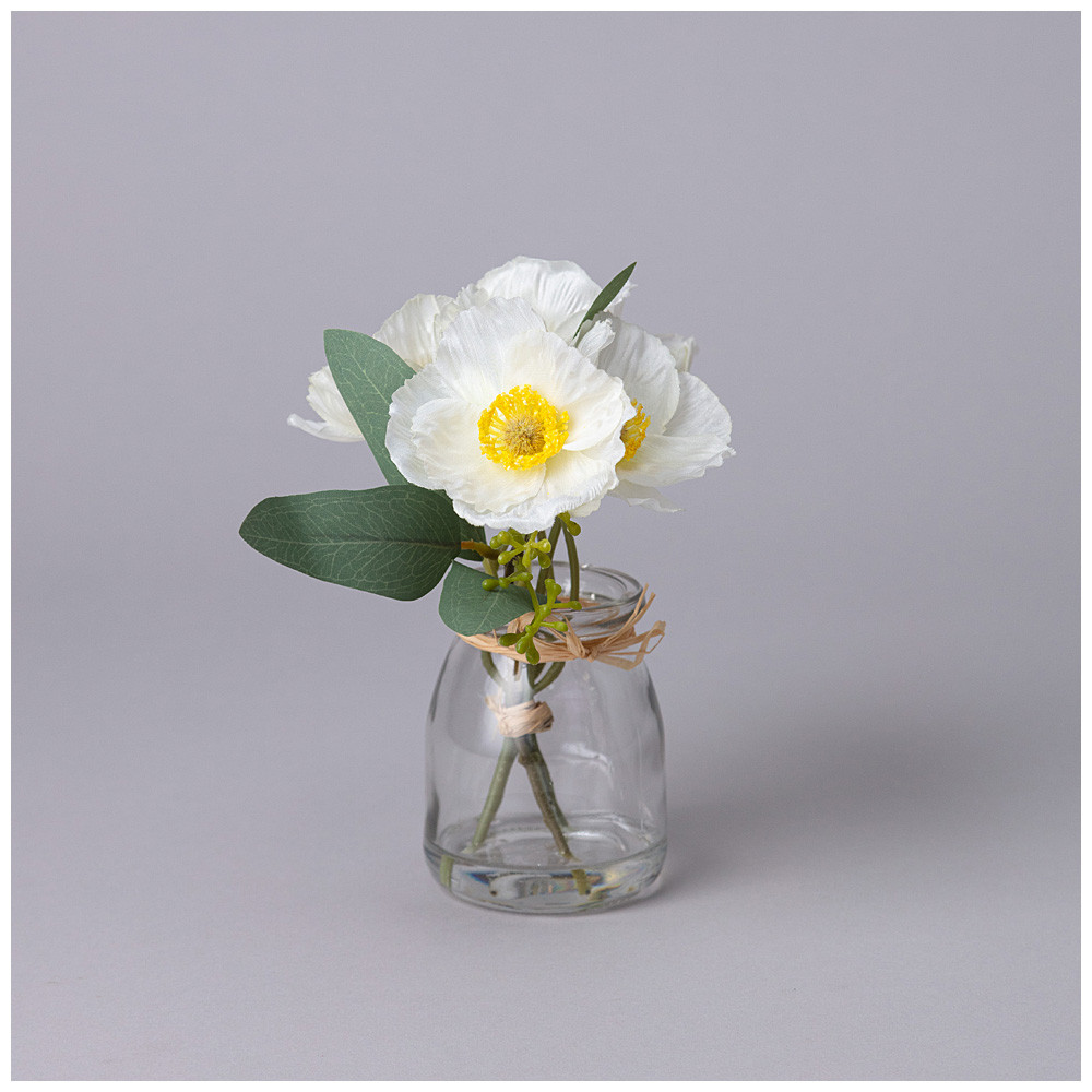 Букет искусственных цветов в вазе | Lefard