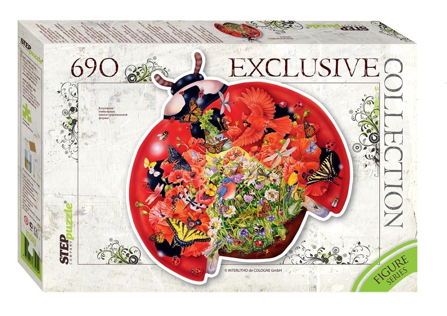 Контур - пазл "Божья коровка" | Exclusive Collection | Step Puzzle