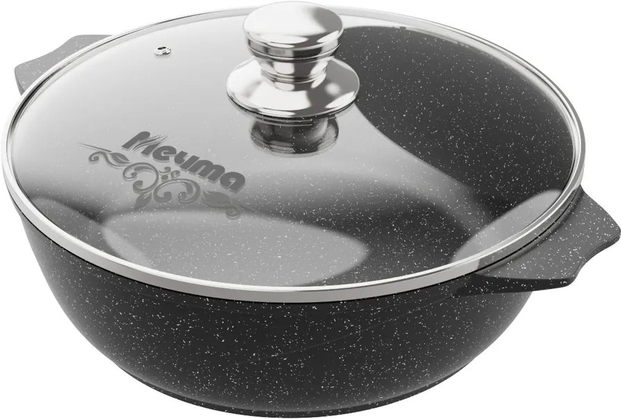 Жаровня с крышкой «Гранит black Induction Pro» | Гранит black Induction Pro | Мечта