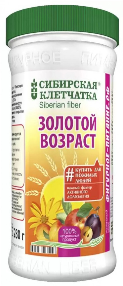 Клетчатка «Золотой Возраст» | Сибирская клетчатка