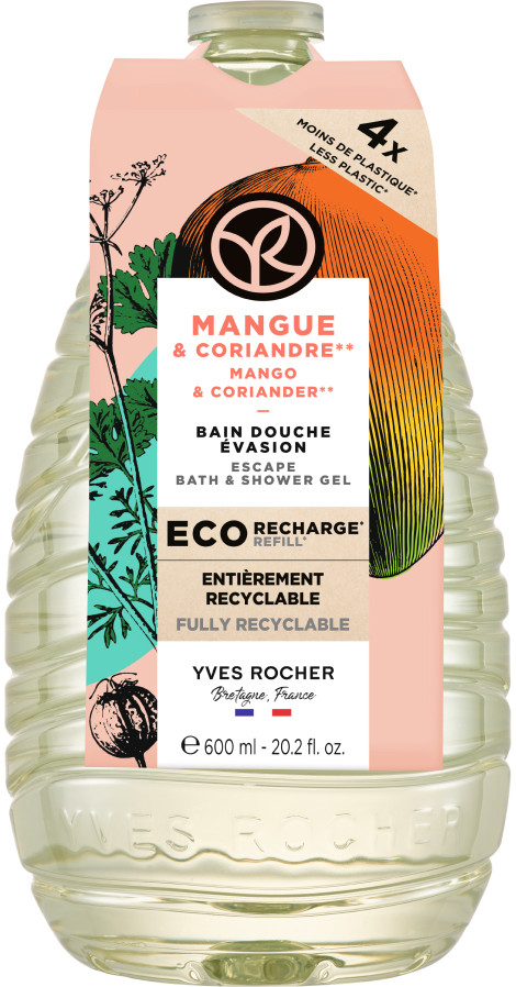 Гель для душа и ванны «Манго и кориандр» | Yves Rocher