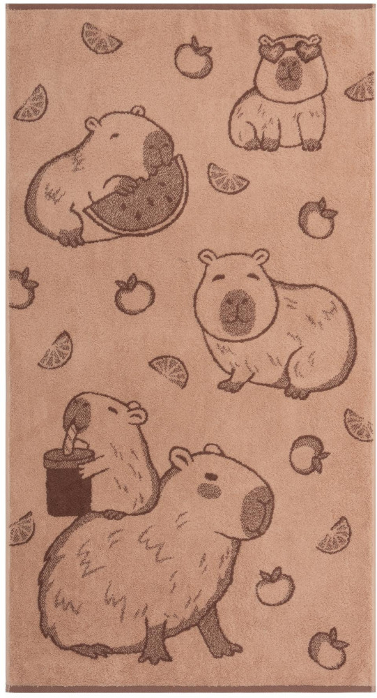 Полотенце махровое пестротканое «Capibara» | Cleanelly