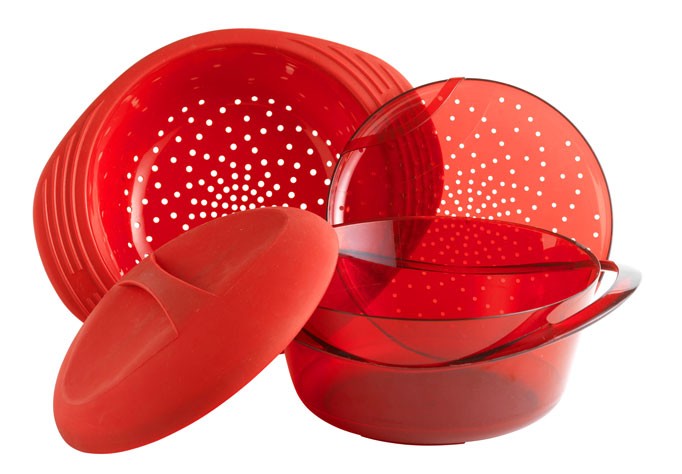 Пароварка (3,2 л), красная | Orka | Mastrad